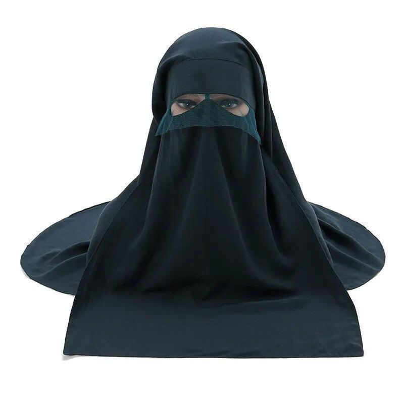 On sale - Headcover Soft Niqab - 10 Colours - Free shipping
