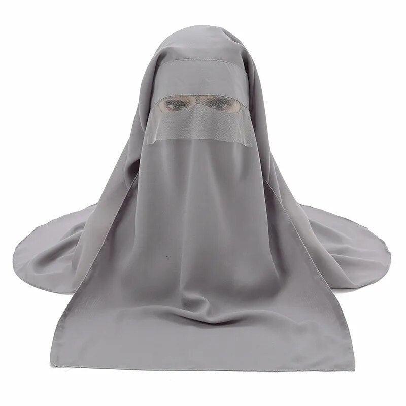 On sale - Headcover Soft Niqab - 10 Colours - Free shipping