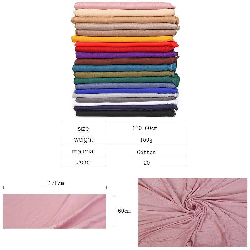 On sale - High Stretch Polyester Jersey Hijab - 8 Colours -