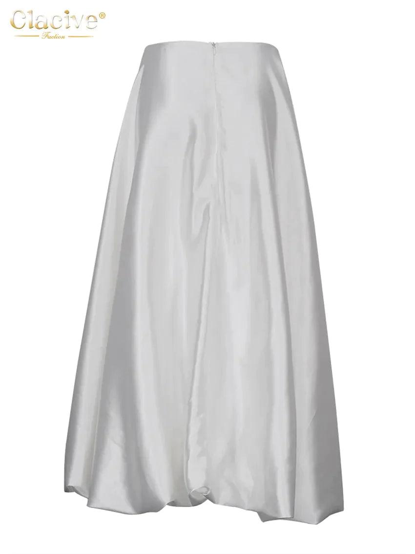 On sale - High Waist Formal Long Skirt - 5 Colours - Free