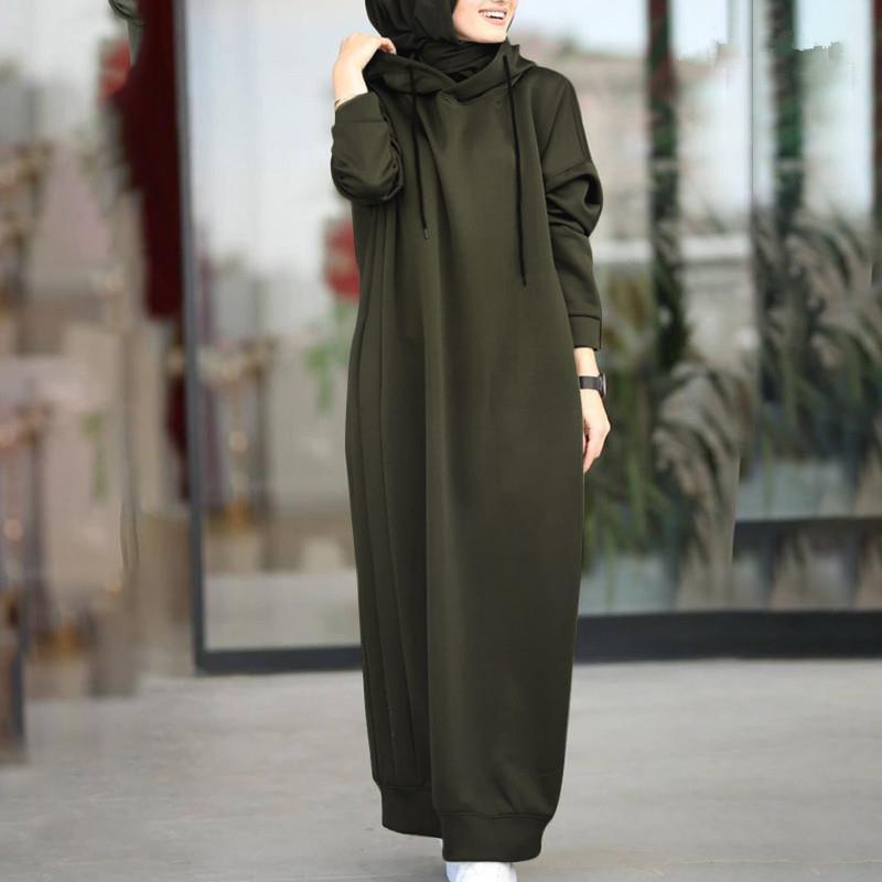 On sale - Hooded Turkish Hijab Abaya - 3 Colours - Free