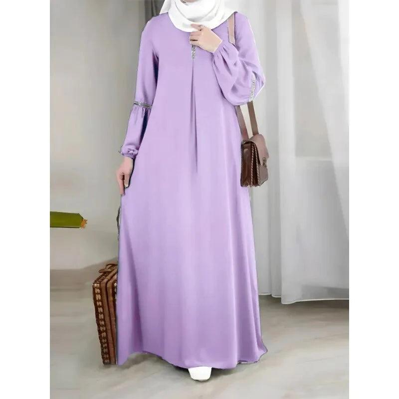 On sale - Islamic Loose Abaya Dress - 7 Colours - Free
