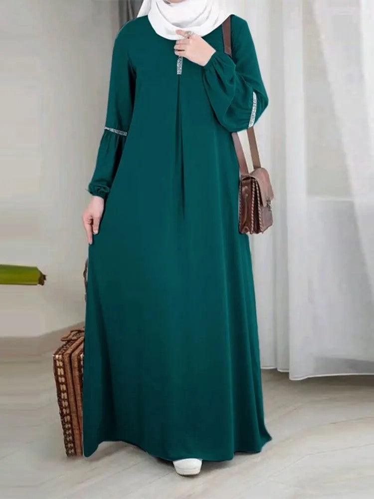 On sale - Islamic Loose Abaya Dress - 7 Colours - Free