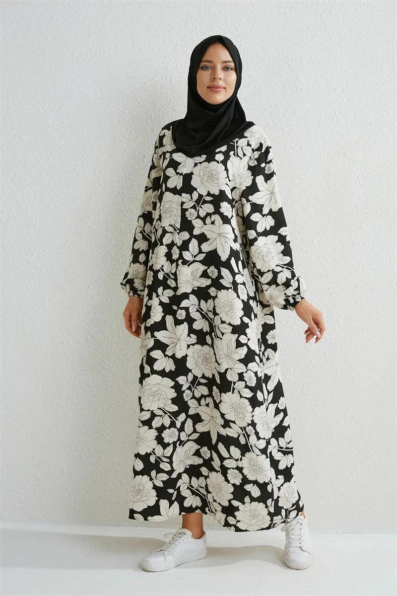 On sale - Islamic Maxi Dress - Black - Free shipping -