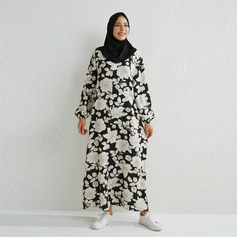 On sale - Islamic Maxi Dress - Black - Free shipping -