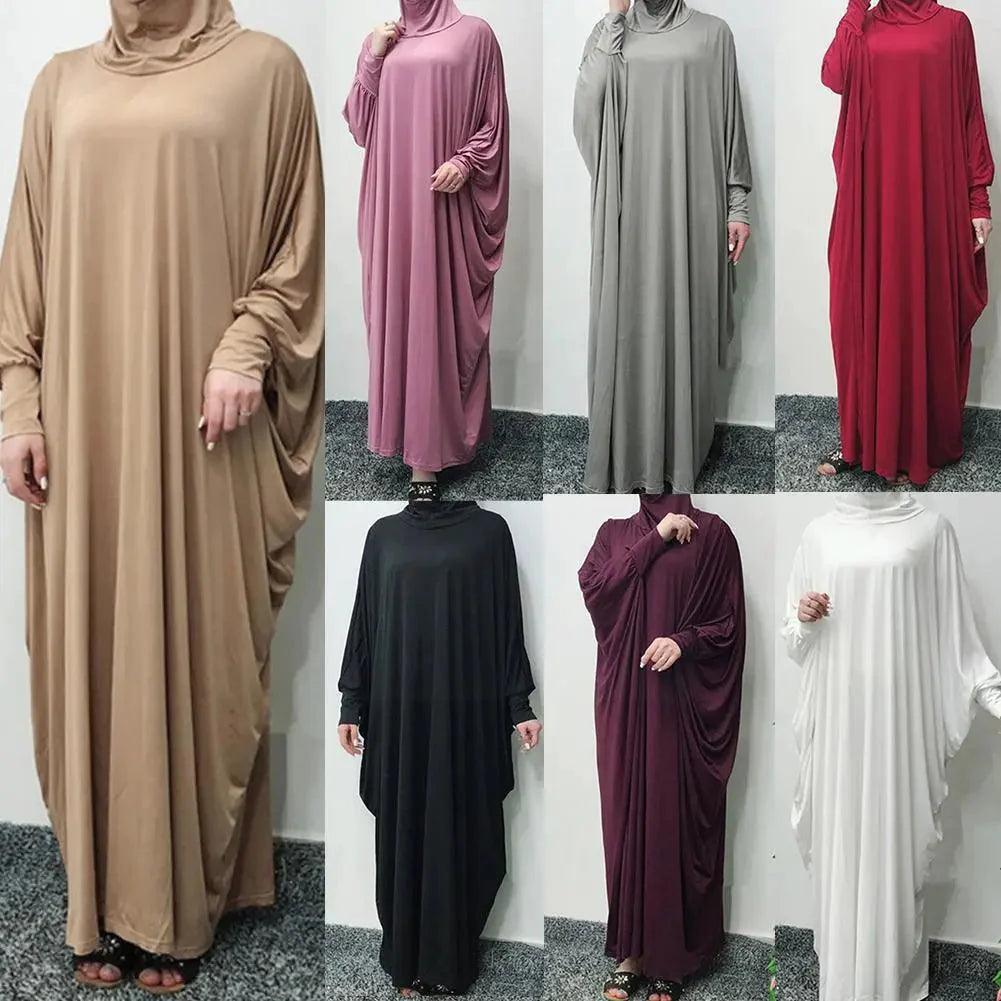 On sale - Islamic Modest Prayer Abaya - 10 Colours - Free