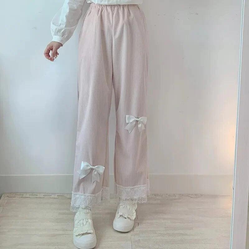 On sale - Kawaii High Waist Corduroy Pants - 4 Colours -