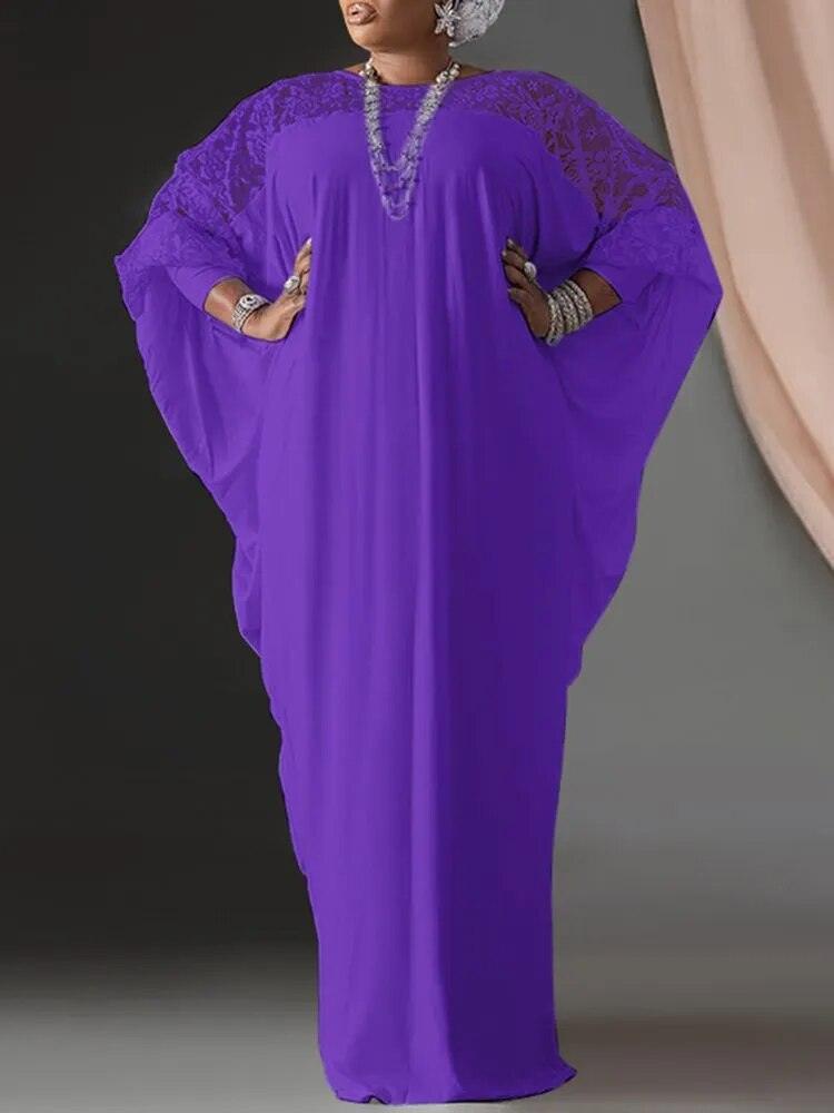 On sale - Lace Patchwork African Kaftan - 3 Colours - Free