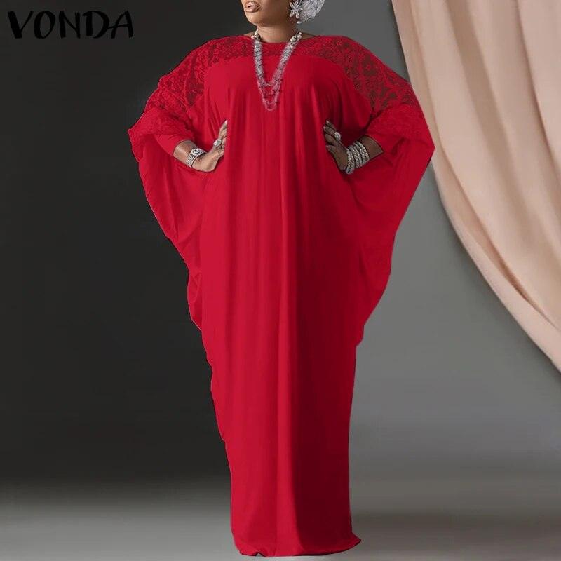 On sale - Lace Patchwork African Kaftan - 3 Colours - Free