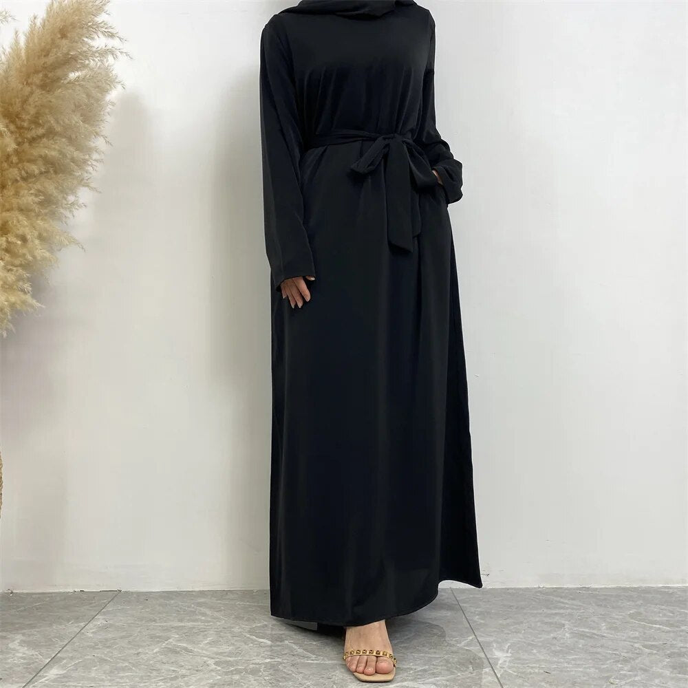 On sale - Long Abaya Dress with Pockets - 13 Colours - Free