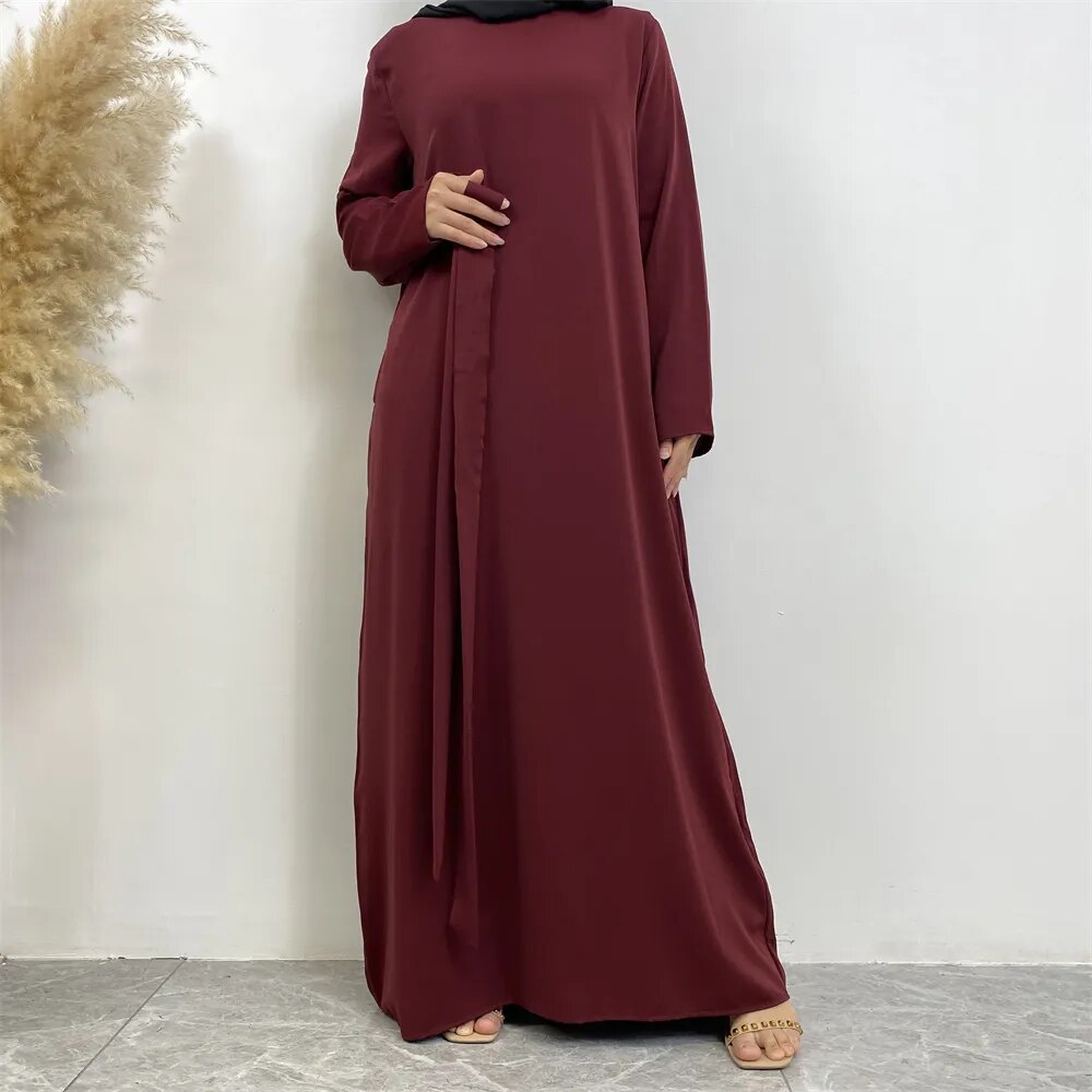 On sale - Long Abaya Dress with Pockets - 13 Colours - Free