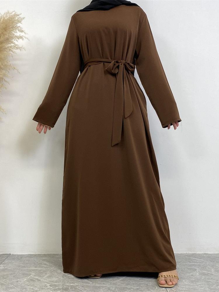 On sale - Long Abaya Dress with Pockets - 13 Colours - Free