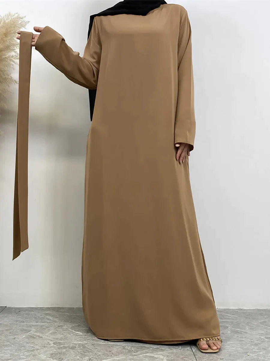 On sale - Long Abaya Dress with Pockets - 13 Colours - Free