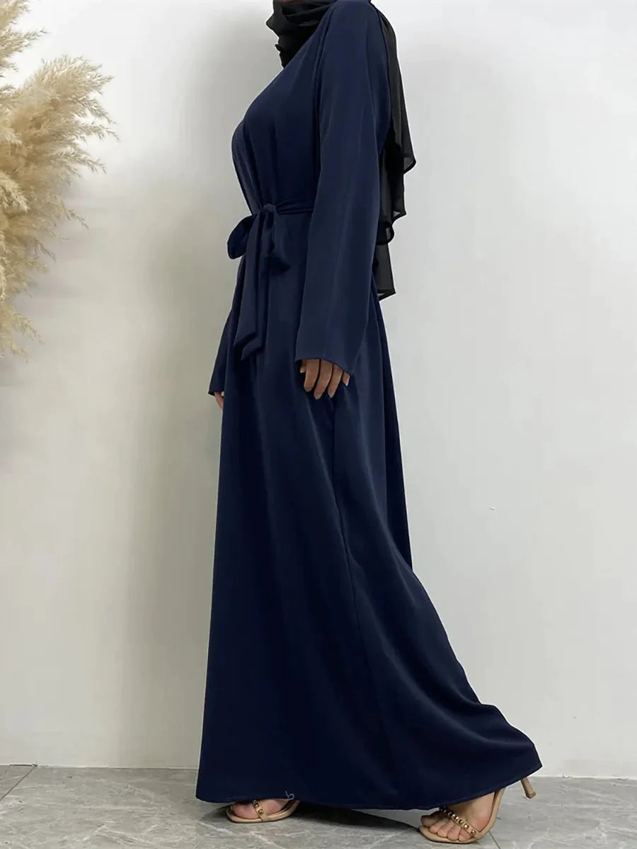 On sale - Long Abaya Dress with Pockets - 13 Colours - Free