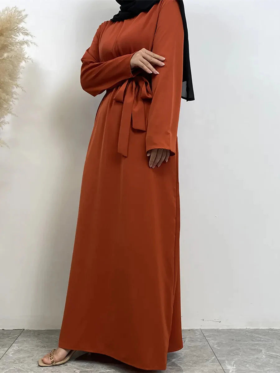 On sale - Long Abaya Dress with Pockets - 13 Colours - Free