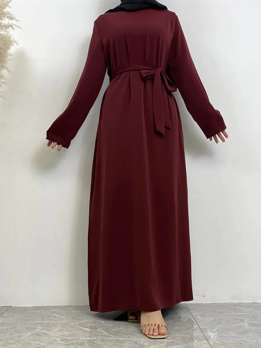 On sale - Long Abaya Dress with Pockets - 13 Colours - Free