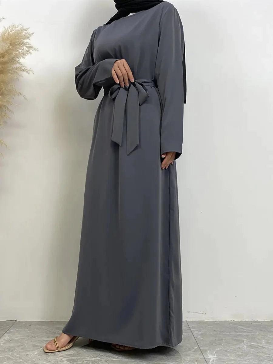 On sale - Long Abaya Dress with Pockets - 13 Colours - Free