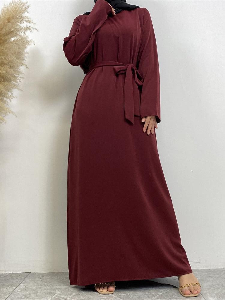 On sale - Long Abaya Dress with Pockets - 13 Colours - Free