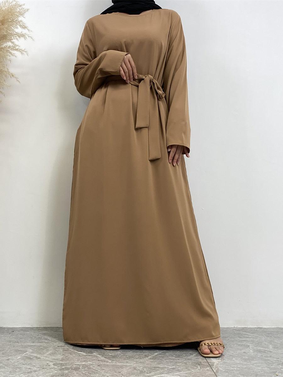 On sale - Long Abaya Dress with Pockets - 13 Colours - Free