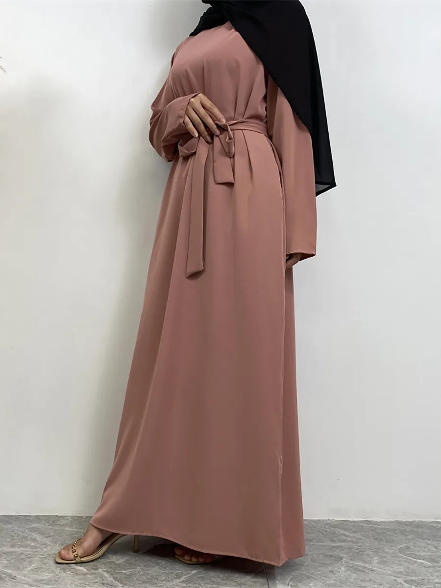 On sale - Long Abaya Dress with Pockets - 13 Colours - Free