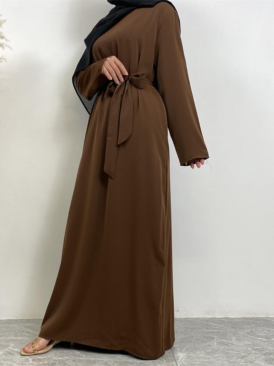 On sale - Long Abaya Dress with Pockets - 13 Colours - Free