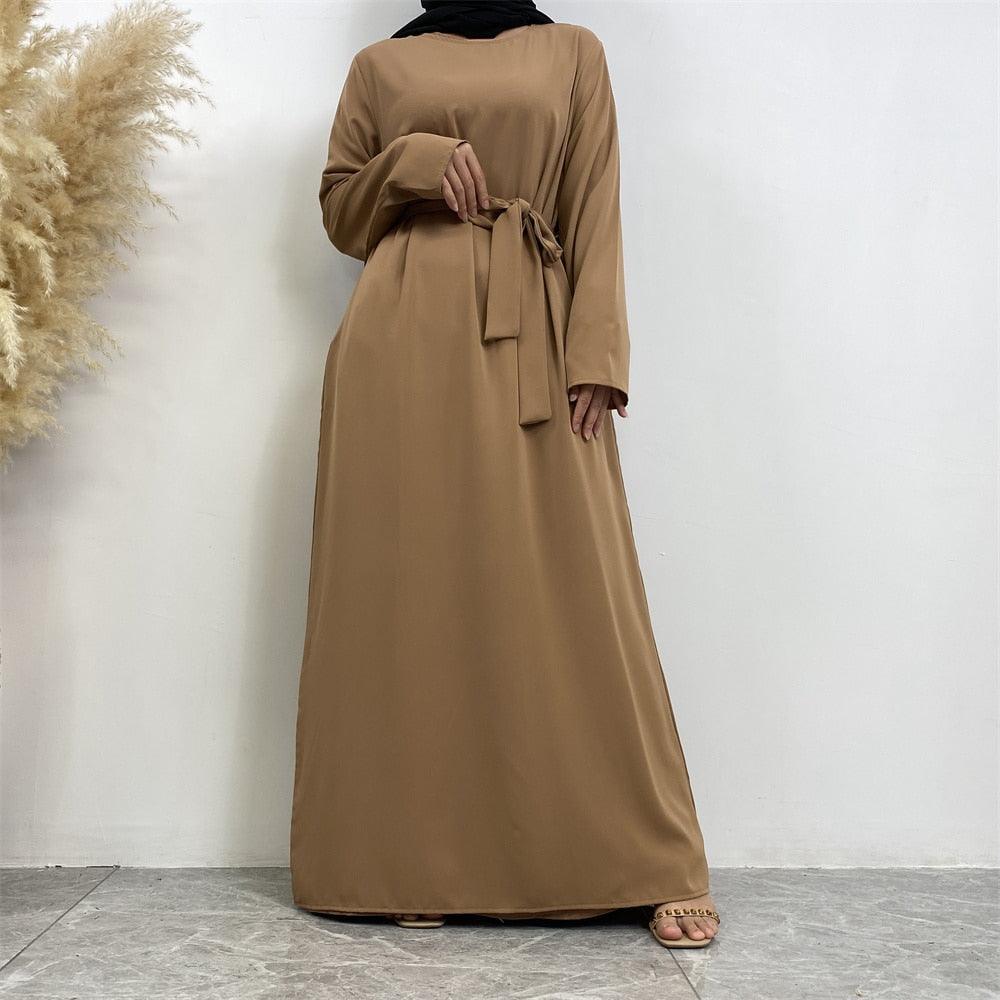 On sale - Long Abaya Dress with Pockets - 13 Colours - Free