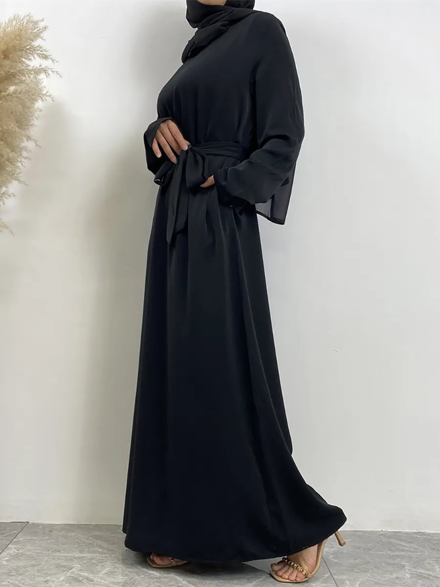 On sale - Long Abaya Dress with Pockets - 13 Colours - Free