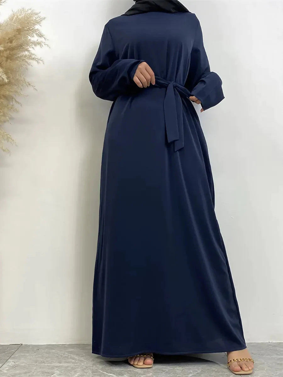 On sale - Long Abaya Dress with Pockets - 13 Colours - Free