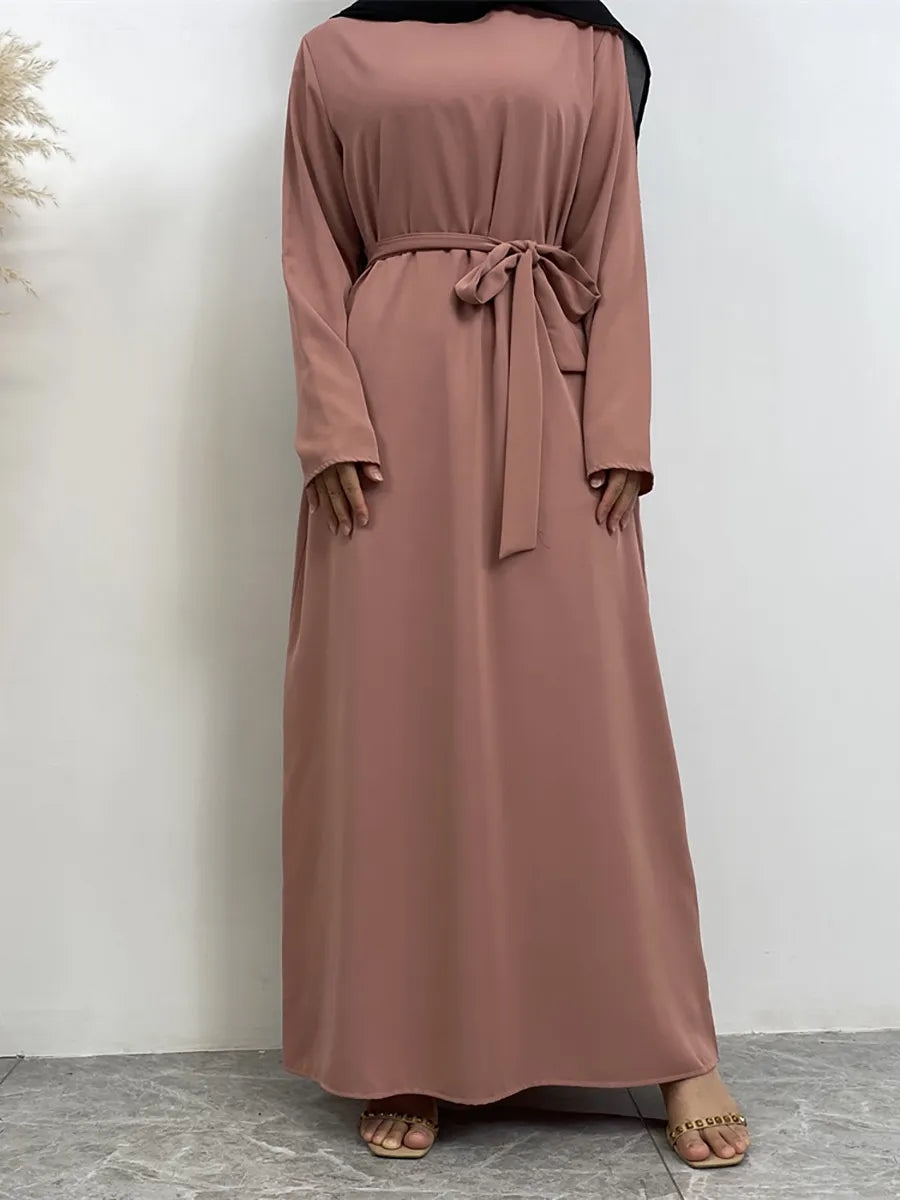 On sale - Long Abaya Dress with Pockets - 13 Colours - Free