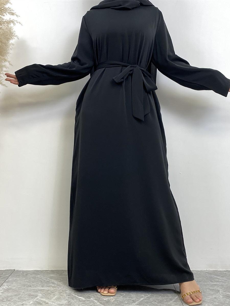 On sale - Long Abaya Dress with Pockets - 13 Colours - Free