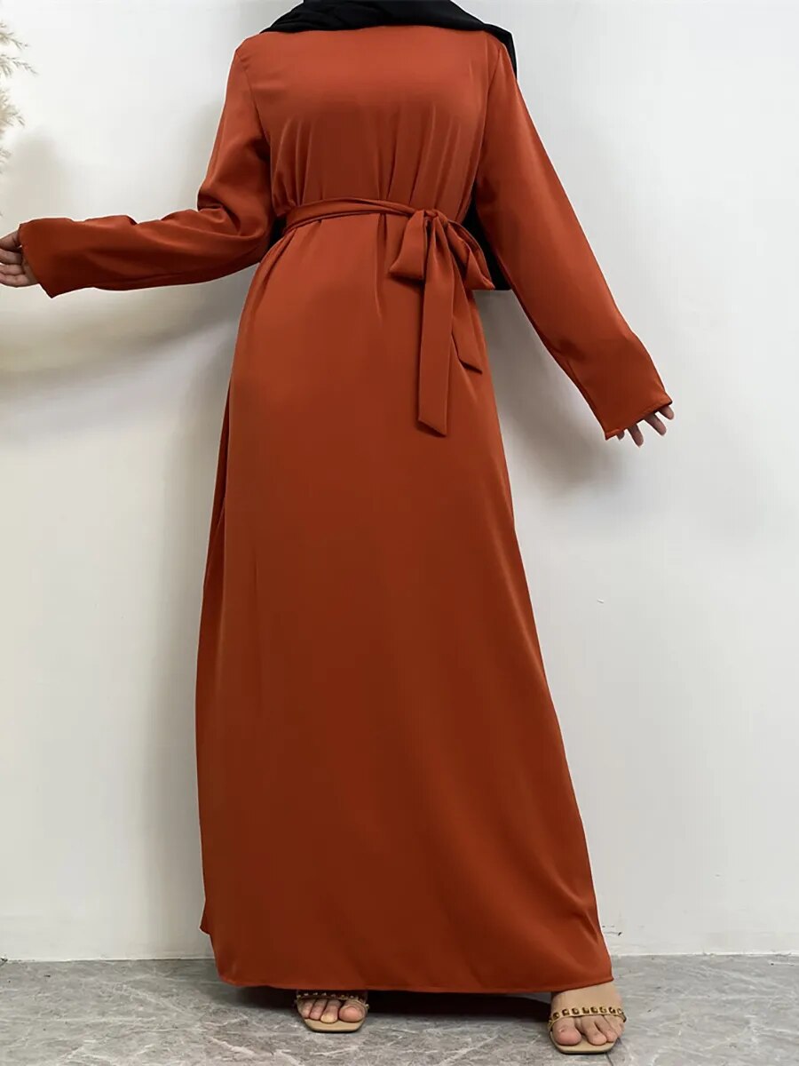 On sale - Long Abaya Dress with Pockets - 13 Colours - Free