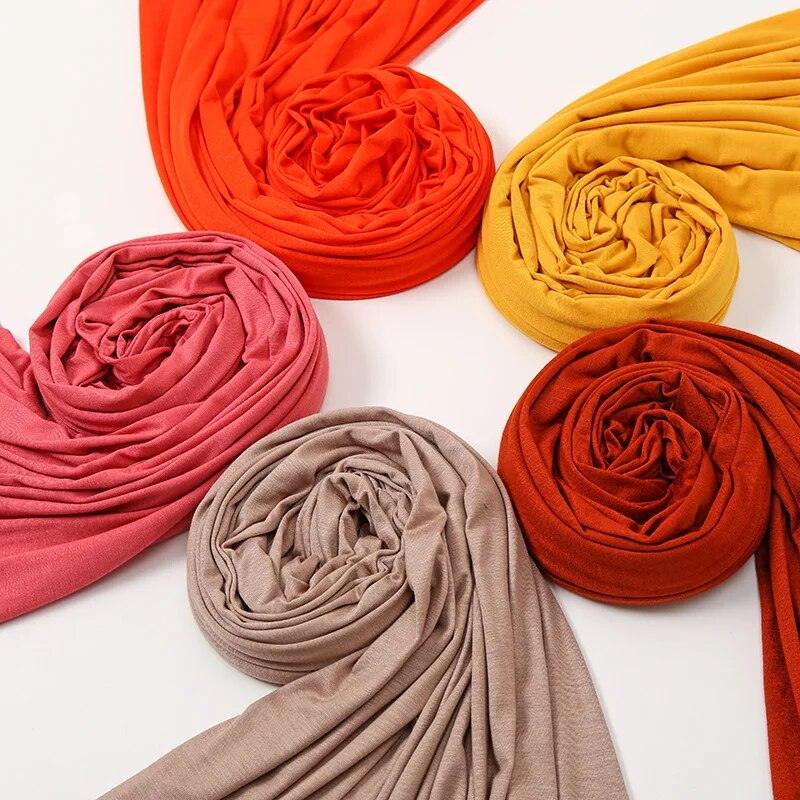 On sale - Long Stretch African Hijab - 19 Colours - Free