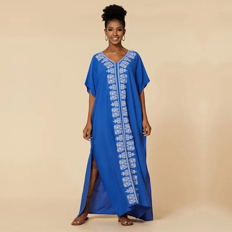 On sale - Luxury Style Kaftan Dress - 14 Colours - Free