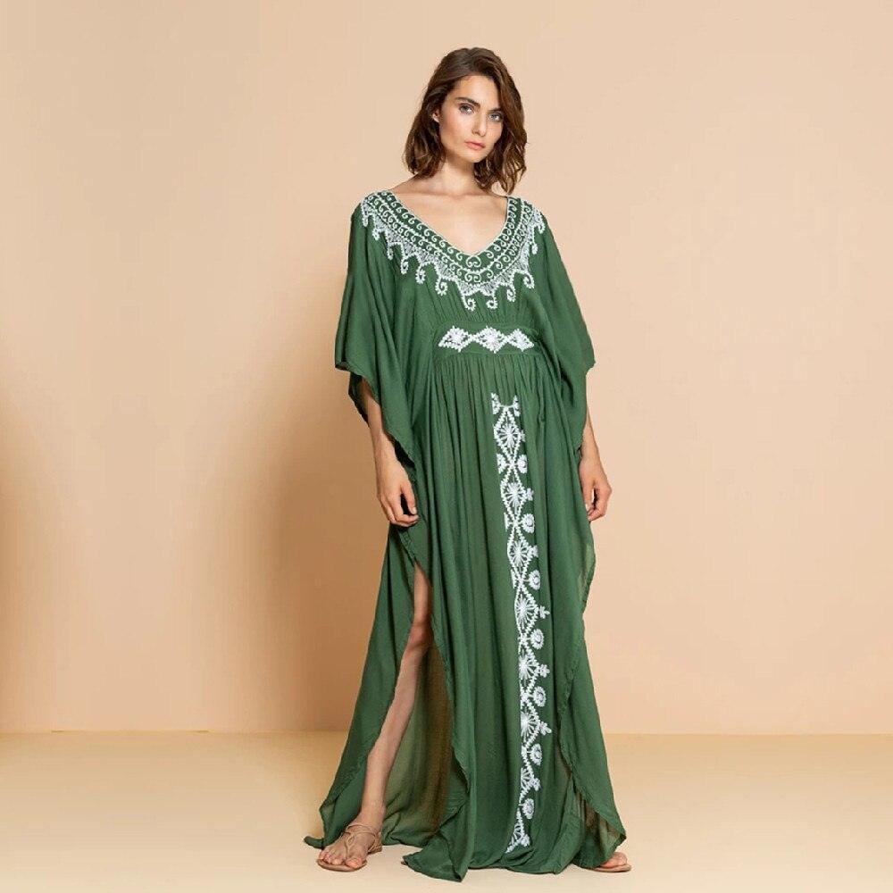 On sale - Luxury Style Kaftan Dress - 14 Colours - Free