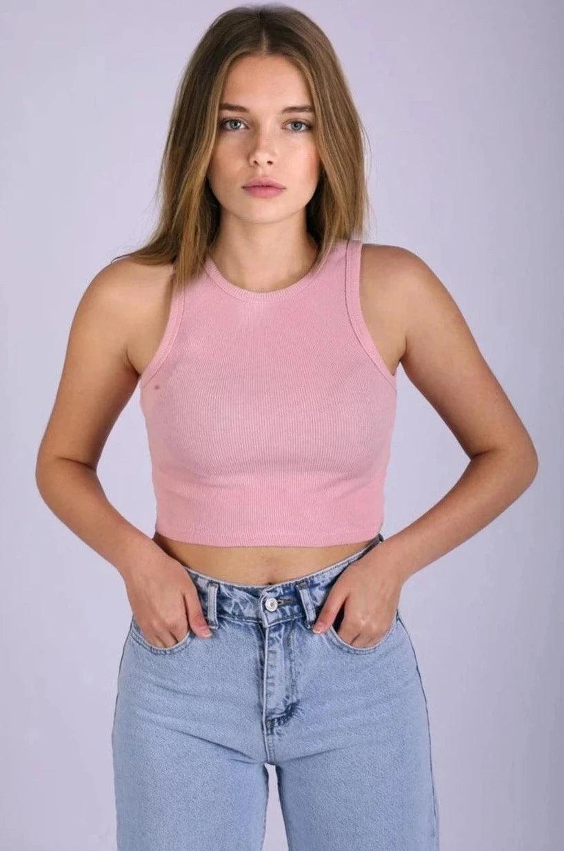 Pink Crop Tops for Girls