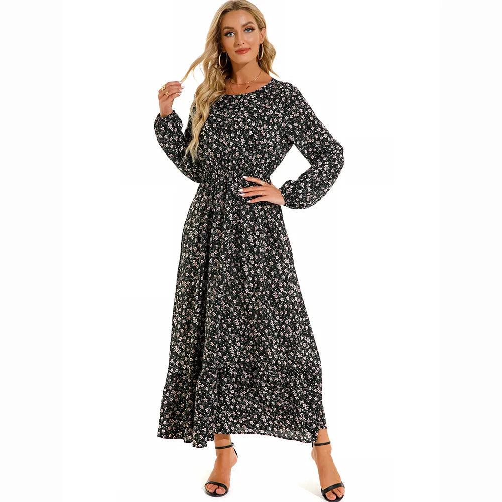 On sale - Modest Elegant Maxi Dress - 6 Colours - Free