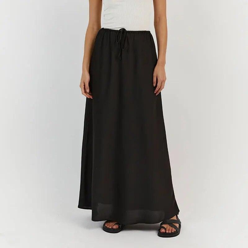 On sale - Modest High Waist Long Skirt - 7 Colours - Free