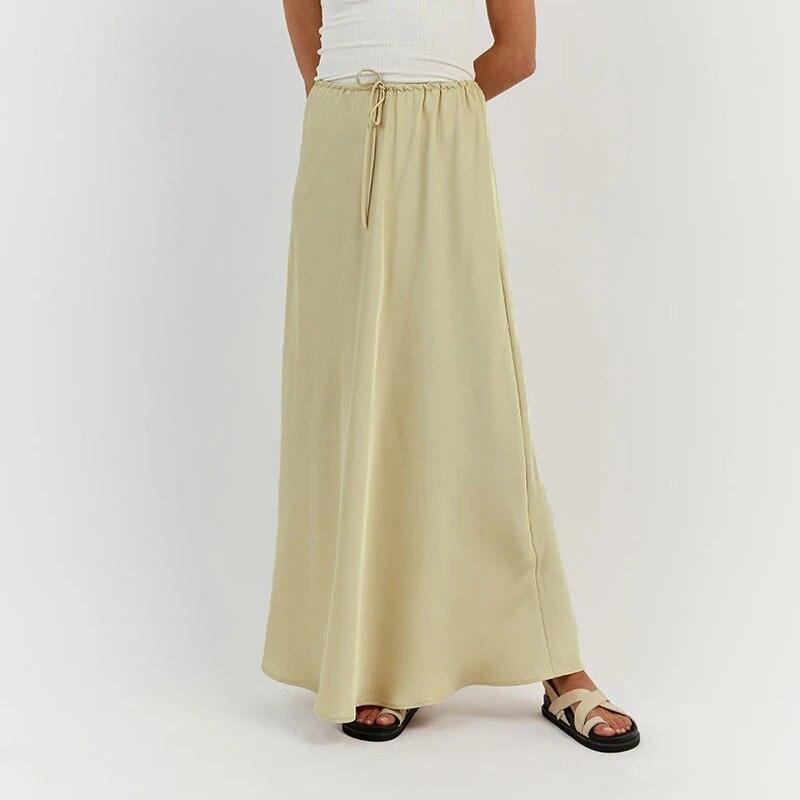 On sale - Modest High Waist Long Skirt - 7 Colours - Free