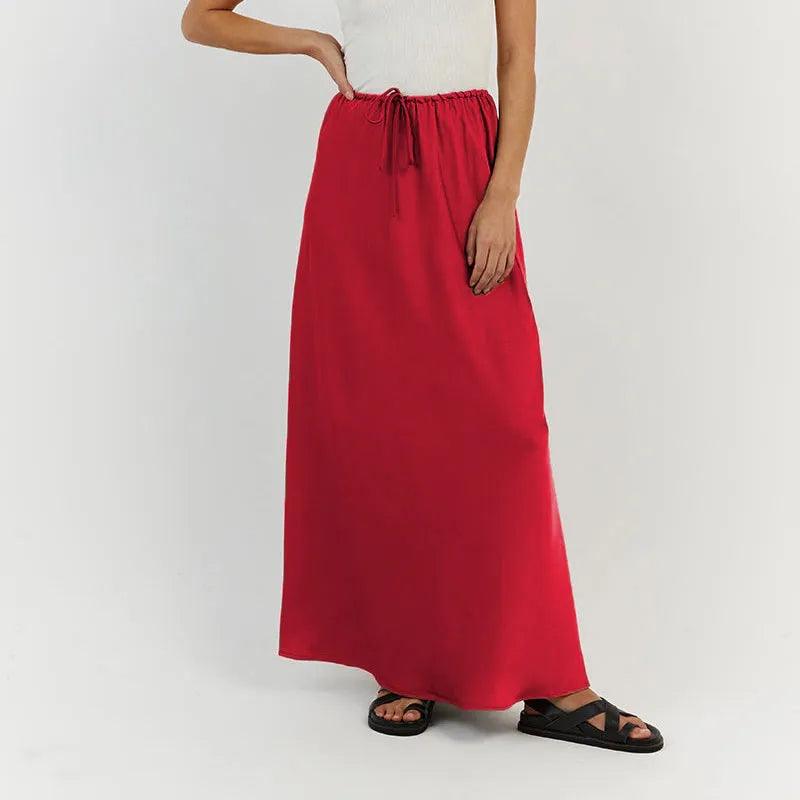 On sale - Modest High Waist Long Skirt - 7 Colours - Free