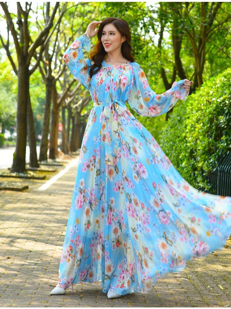 On sale - Modest Islamic Maxi Dress - 7 Colours - Free