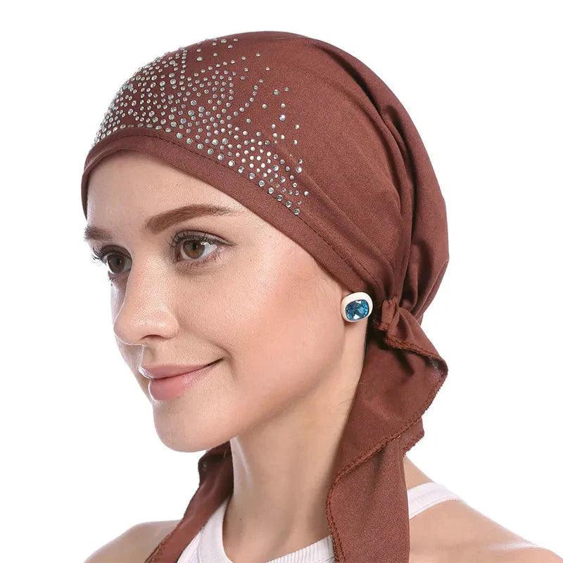 On sale - Muslim Headscarf Hat - 6 Colours - Free shipping -