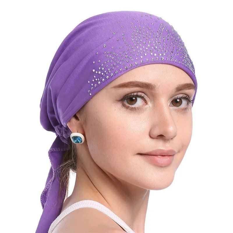 On sale - Muslim Headscarf Hat - 6 Colours - Free shipping -