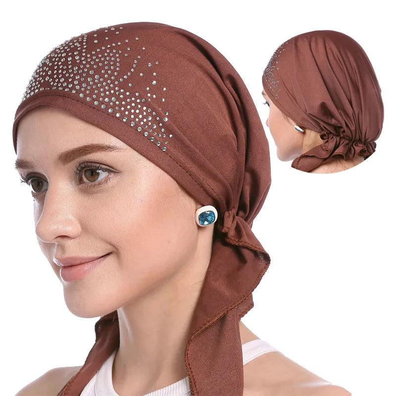 On sale - Muslim Headscarf Hat - 6 Colours - Free shipping -