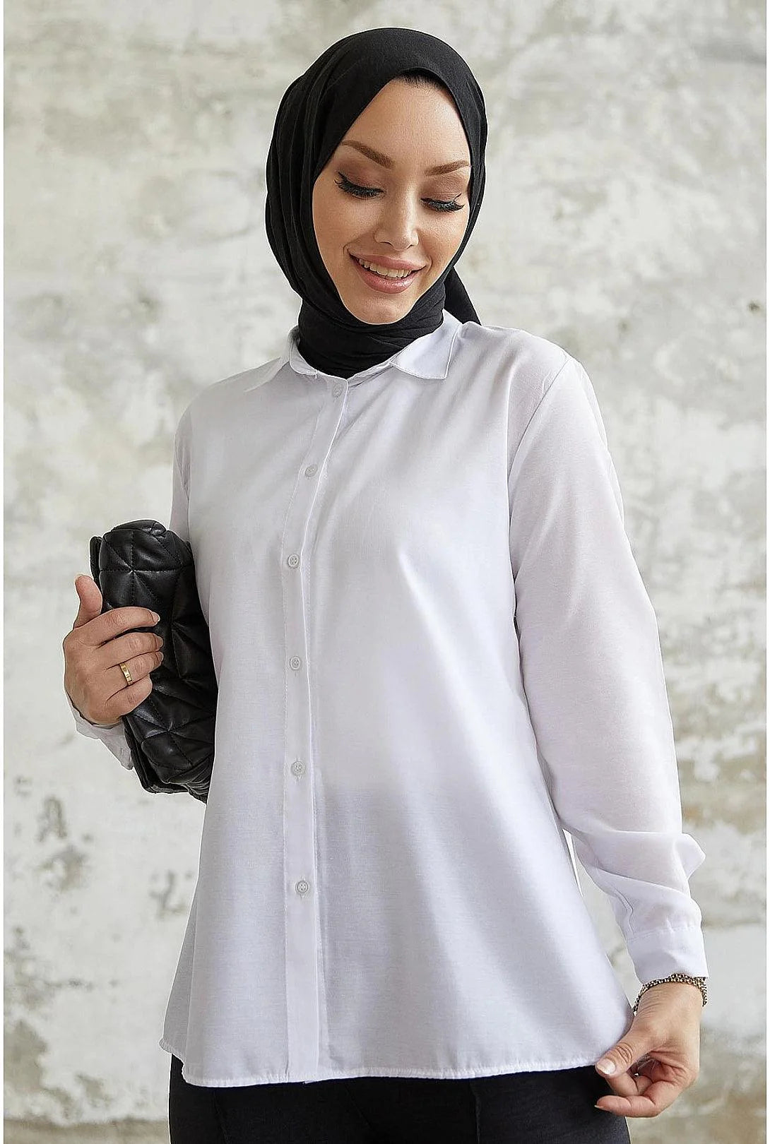 Classic Collar Long Sleeve Shirt for Women