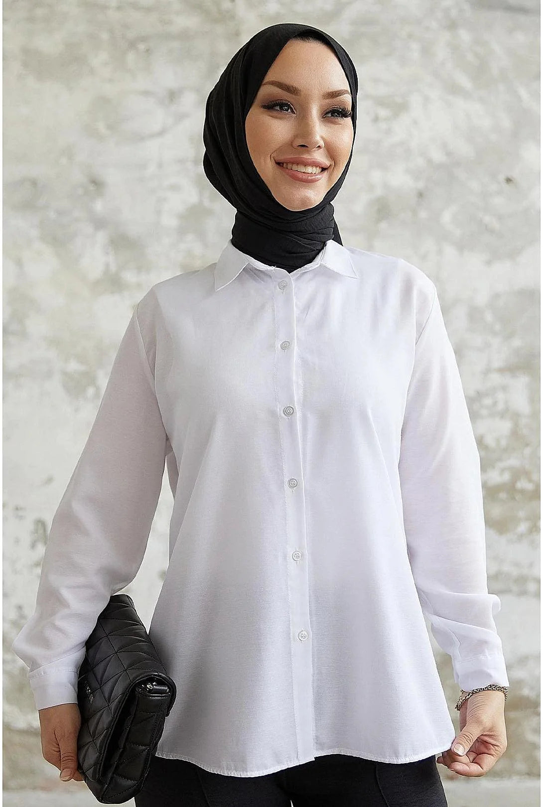 Classic Collar Long Sleeve Shirt for Women