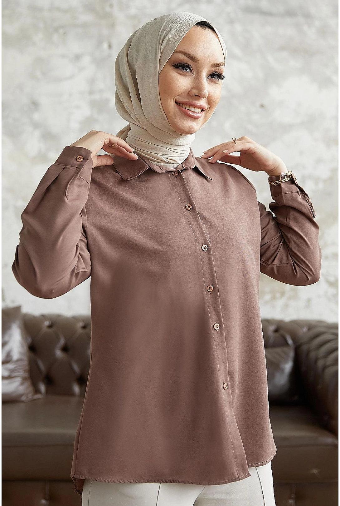 Classic Collar Long Sleeve Shirt for Women