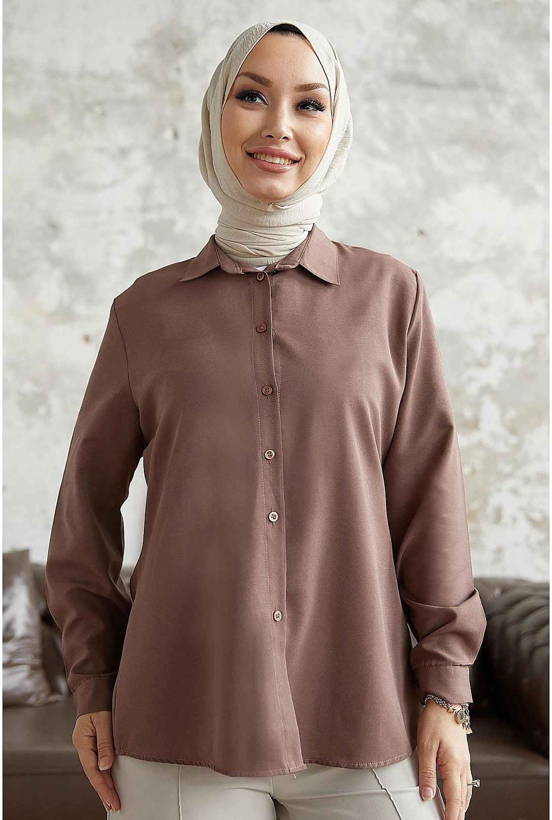 Classic Collar Long Sleeve Shirt for Women