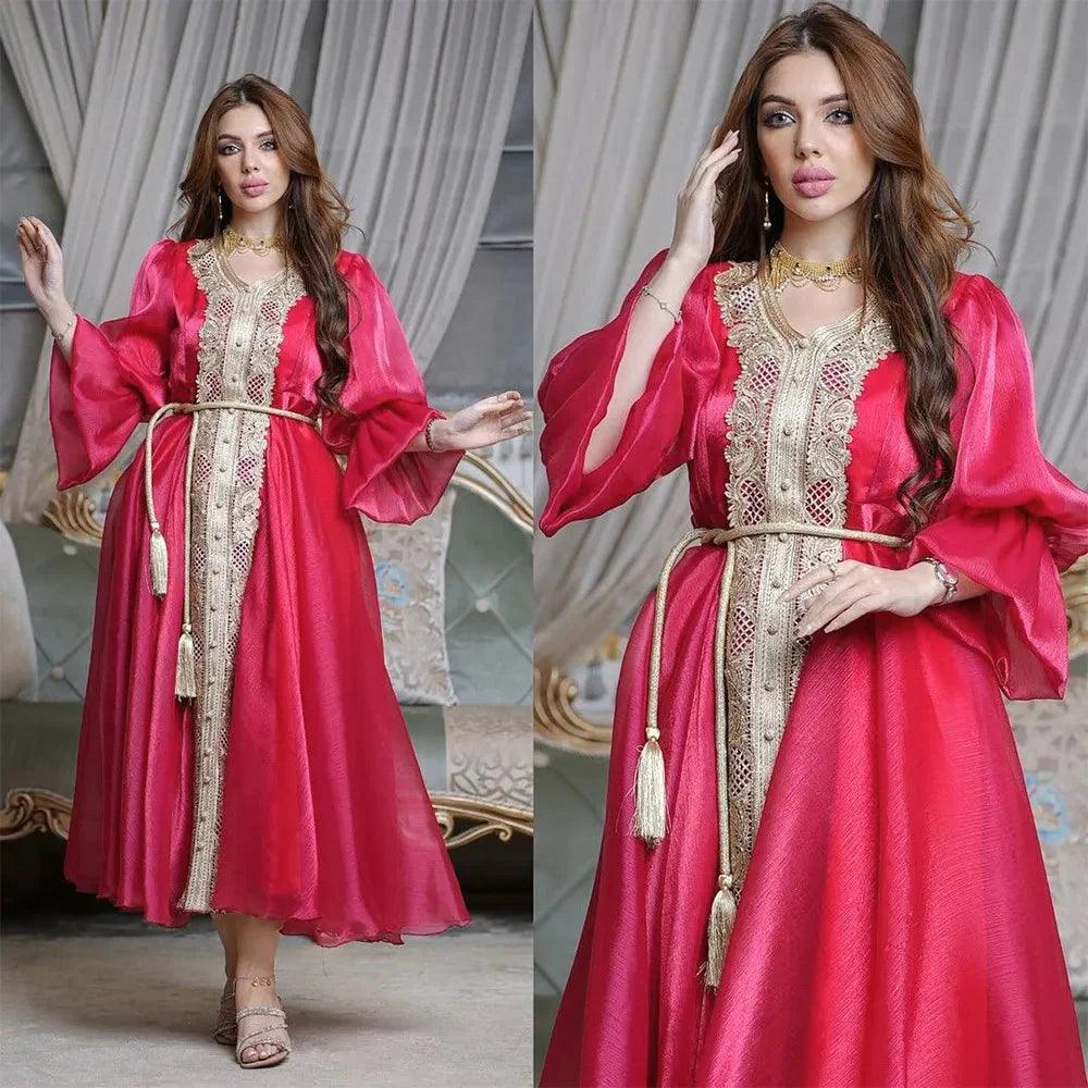 On sale - Party Dresses Kaftan - 4 Colour Choice - Free
