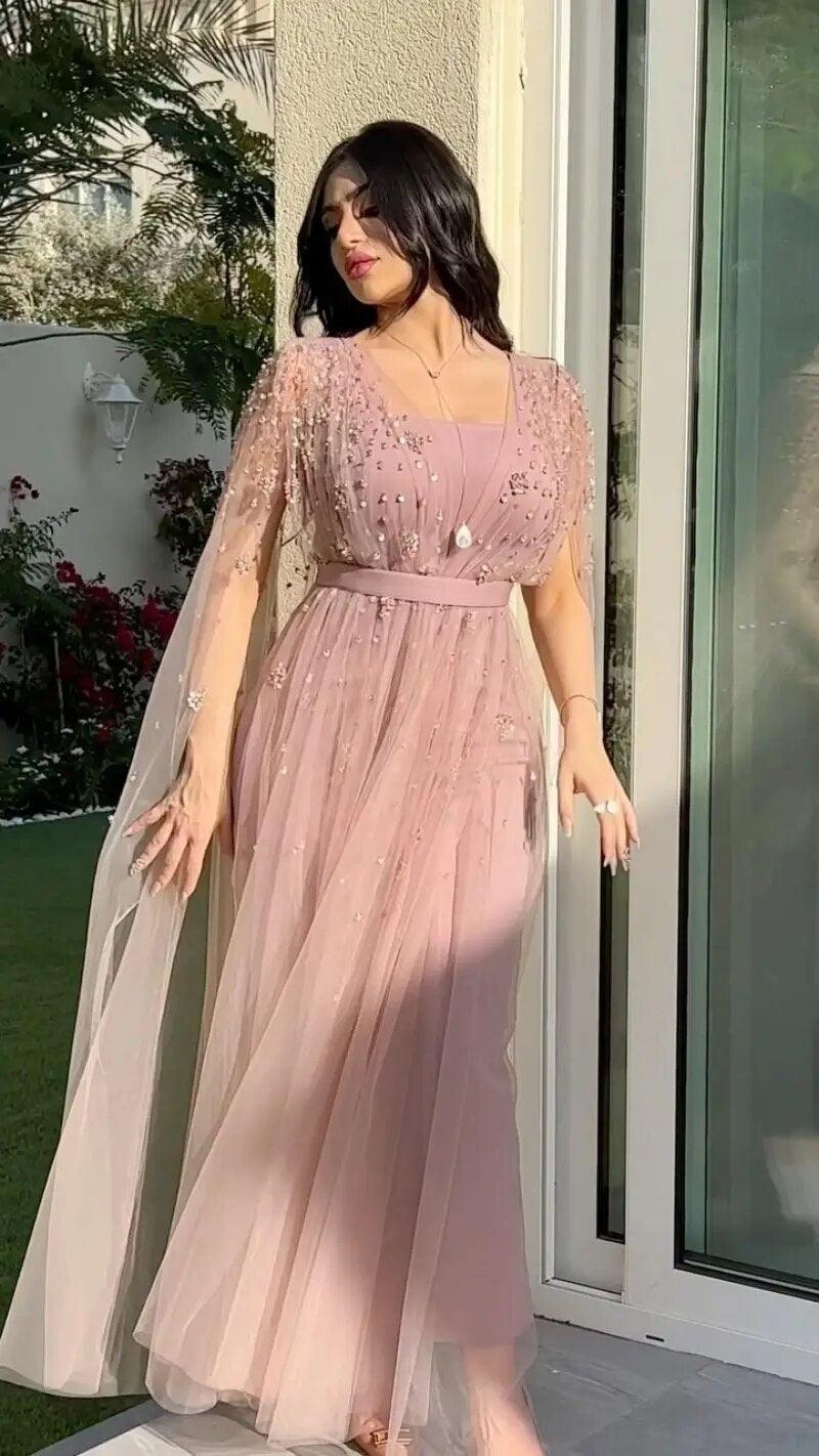 On sale - Party Evening Dress - Pink - Free shipping -