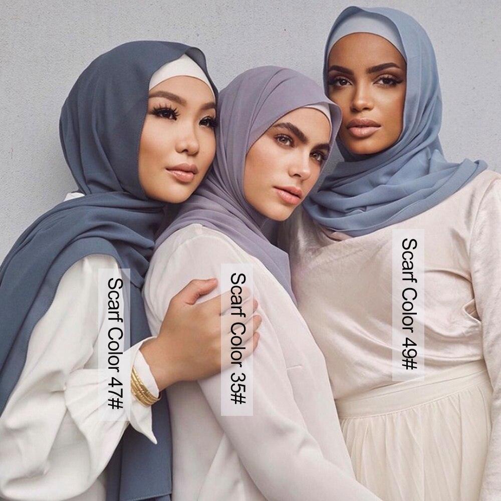 On sale - Plain Bubble Hijab Scarf - 55 Colours - Free